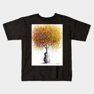 Rainbow Guitar Tree Kids T-Shirt